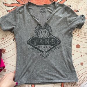 Vans Heather Gray Logo Tee
